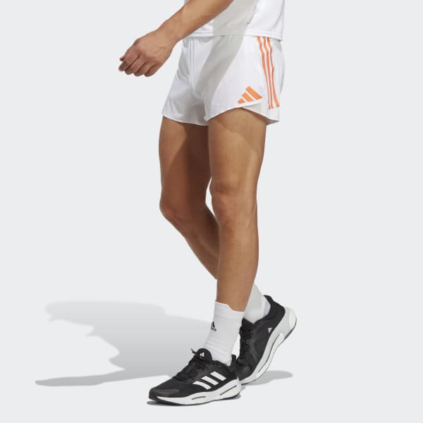 White Adizero Split Shorts