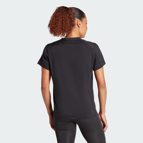 Negro Remera de Entrenamiento Train Essentials Big Performance Logo