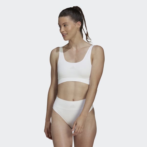 Bianco Reggiseno sportivo Active Seamless Micro-Stretch Scoop Lounge