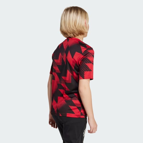 rood Manchester United 25/26 Pre-Match Voetbalshirt Kids