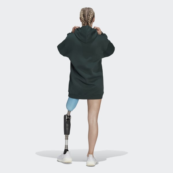Zielony ALL SZN Fleece Long Hoodie CX577