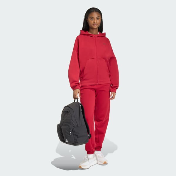 Burgundy Future Icons Small Logo Pants