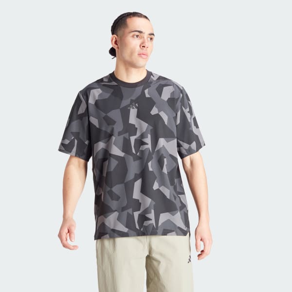 Grau Workout Pump Cover-Up T-Shirt
