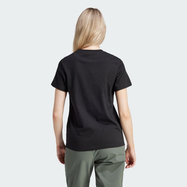 Negro Camiseta Metallic Graphic