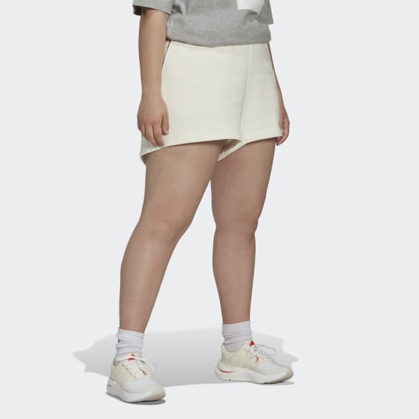 Branco Calções (Plus Size) GR681