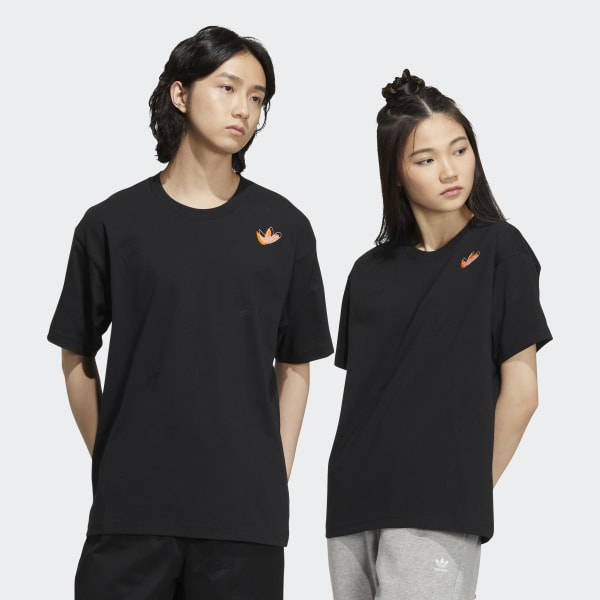 สีดำ เสื้อยืด Outdoor Scatter