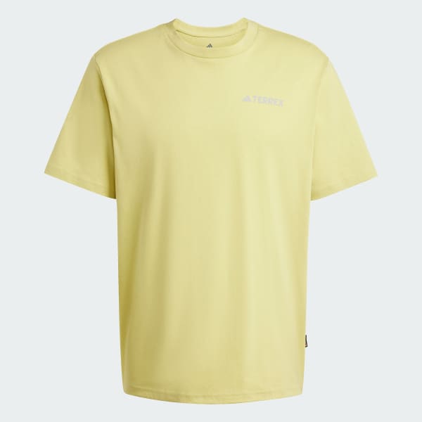 สีเหลือง เสื้อยืดพิมพ์ลาย Polygiene