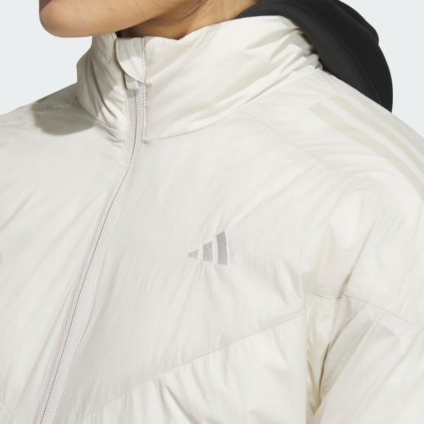 アディダス 【ゴルフ】撥水 ハイネック フルジップ半袖ダウン