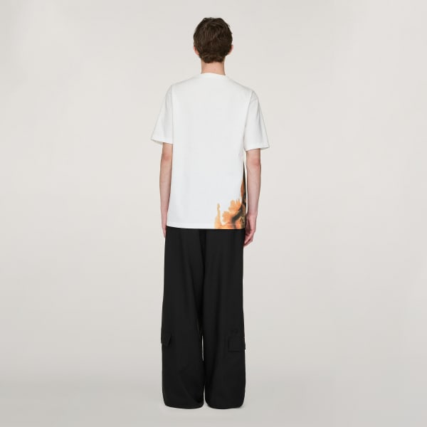 White Y-3 AOP Short Sleeve T-Shirt