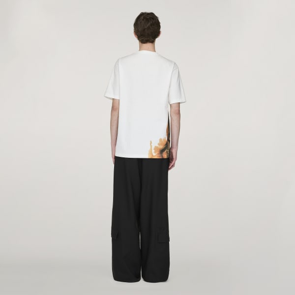 adidas Y-3 AOP Short Sleeve Tee - White | Free Shipping with
