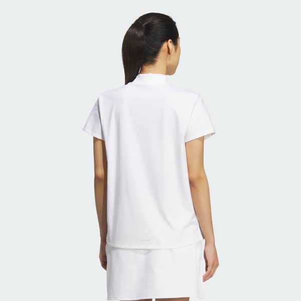 White Heat.rdy Mock Neck Short Sleeve