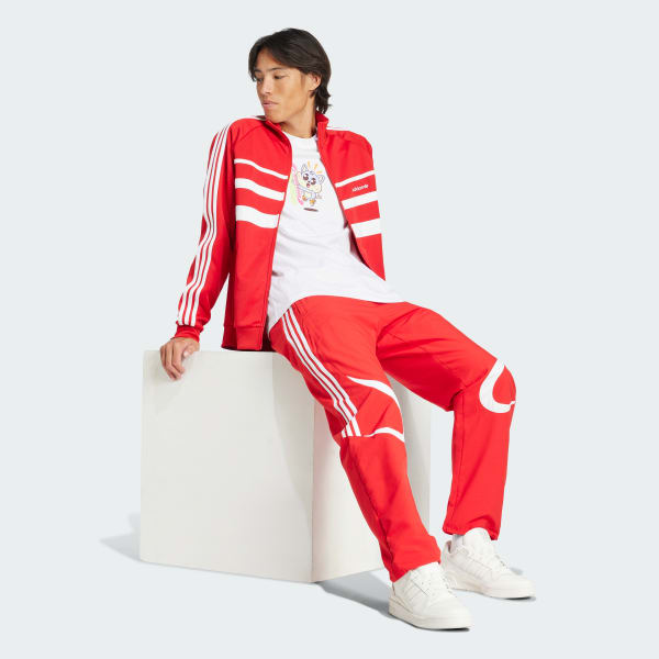 rouge Pantalon de survêtement Adicolor Teamgeist