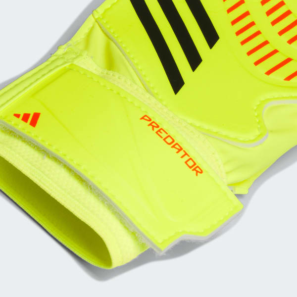 Yellow Predator Training Goalkeeper Gloves Kids