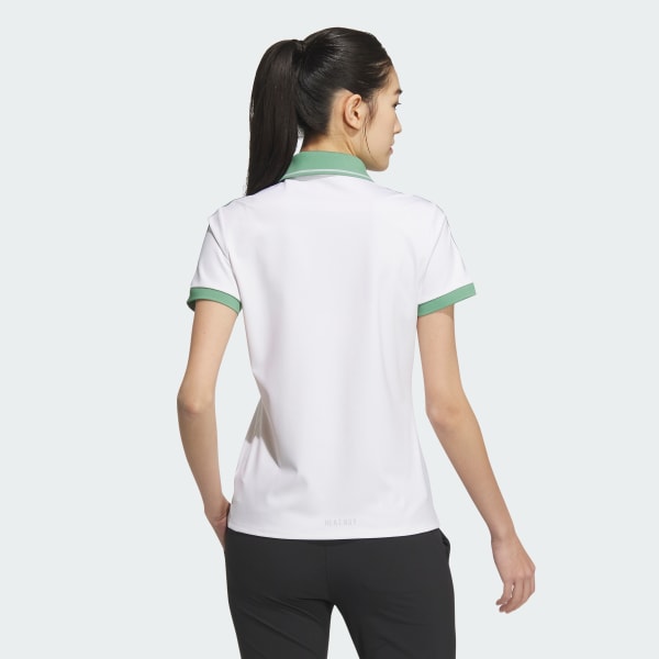White 3-Stripes HEAT.RDY Short Sleeve Polo Shirt