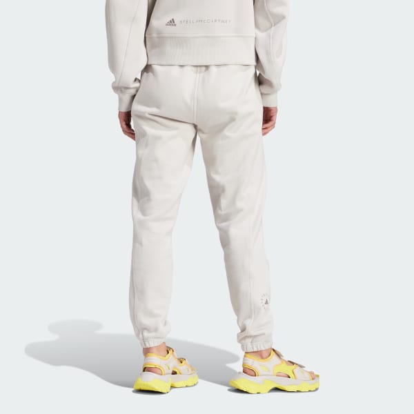สีขาว กางเกงวอร์มทรงเรกูลาร์ adidas by Stella McCartney