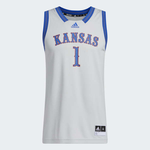 adidas Jayhawks Swingman Jersey - Grey, Men's Basketball