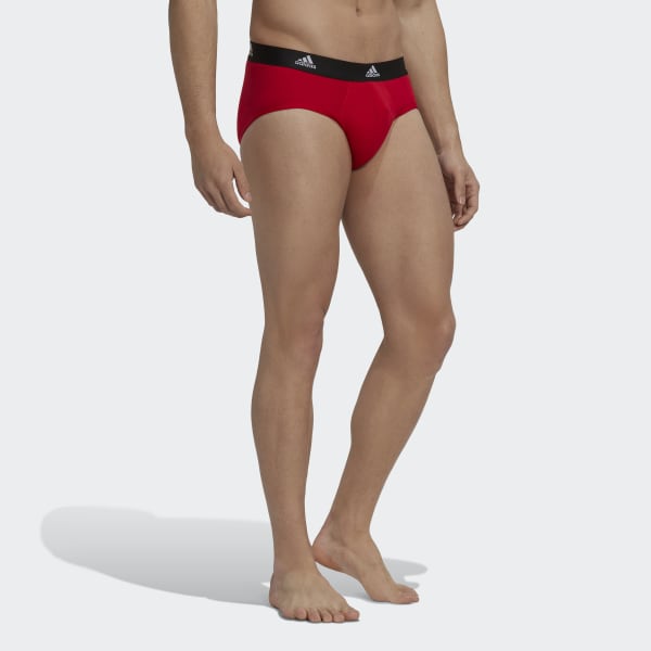 Schwarz Comfort Flex Cotton 3-Streifen Slips