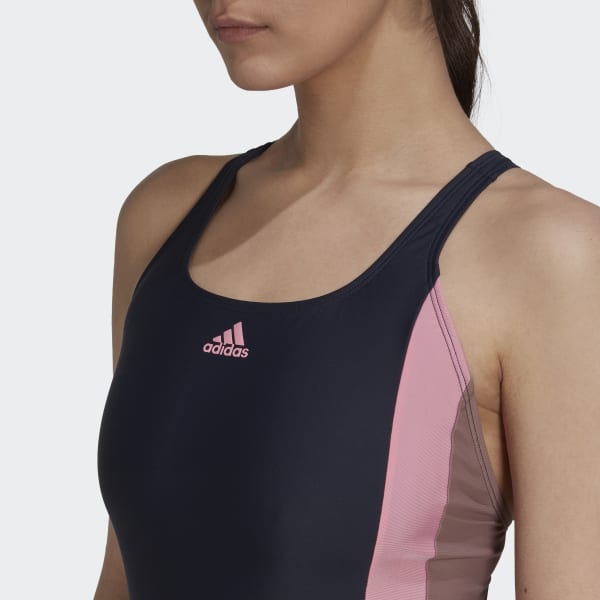 Azul Traje de Baño Colorblock H0075
