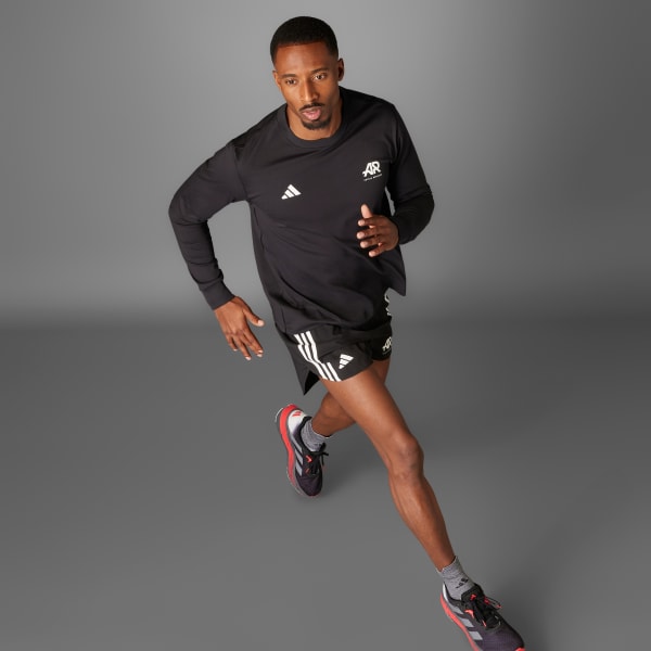 zwart Runners Longsleeve (Uniseks)