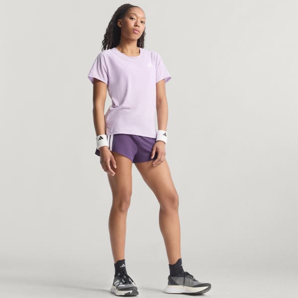adidas Adizero Running Tee - Purple | Free Shipping with