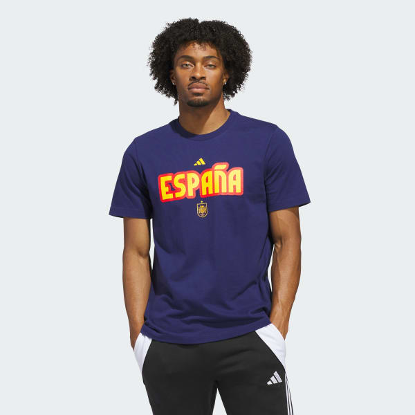 adidas World Cup 26 Spain Home Graphic Tee - Blue | Free Shipping