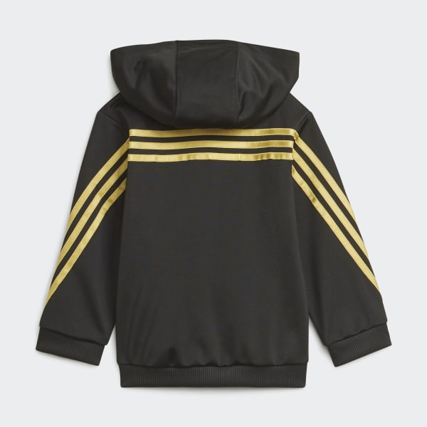 adidas Future Icons Shiny Graphic Jogger Set Black adidas New Zealand