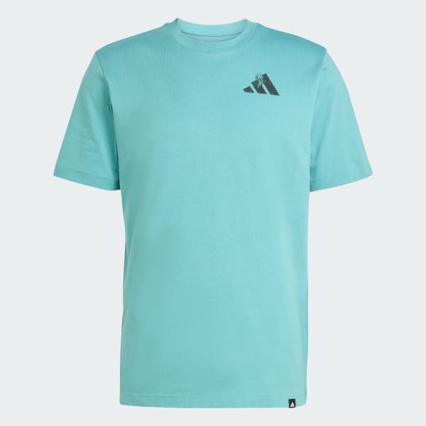 Turquoise Yay Sports Verbiage Graphic Tee