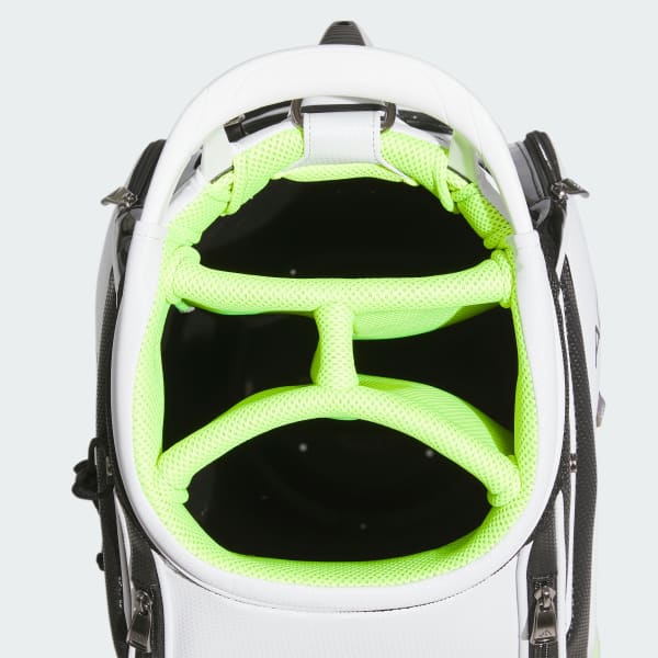 adidas アディダス/ダイナミックスリーバー キャディバッグ/ホワイト/セミインパクトオレンジ/ゴルフ用品/ABランク/69【中古】 adidas（アディダス）の「パフォーマンスロゴ キャディバッグ
