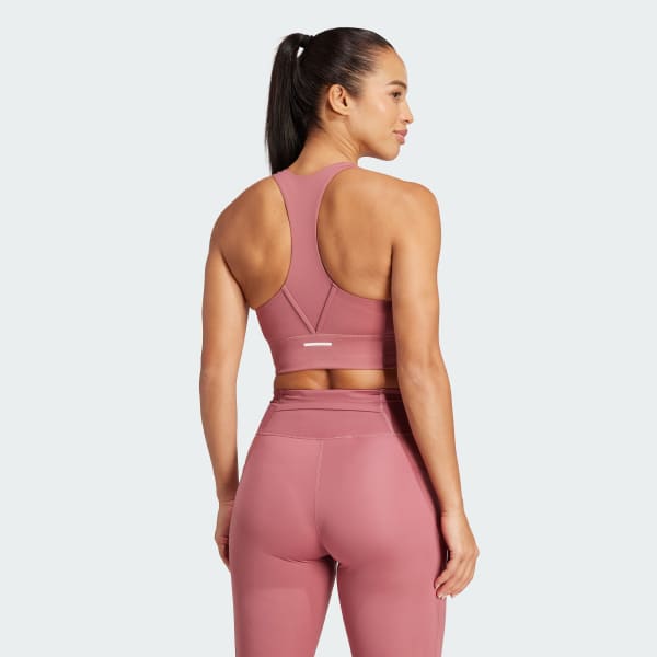 Pink Run Pocket Medium-Support Bra