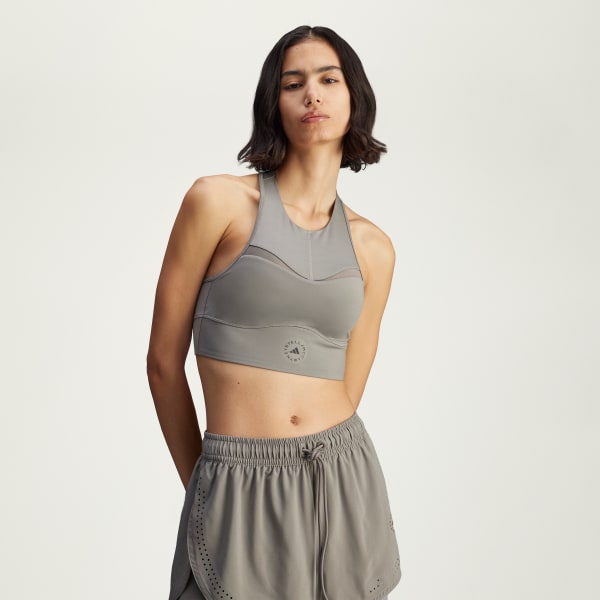 Gris adidas by Stella McCartney Training Crop Top