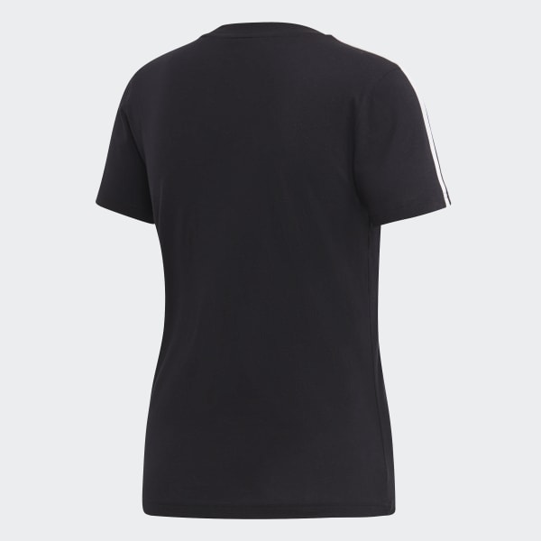 สีดำ เสื้อยืด Essentials 3-Stripes