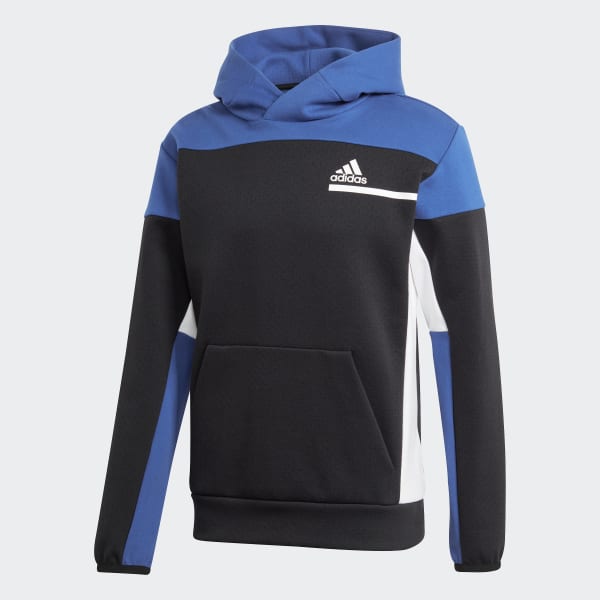 Blue and black adidas hoodie store