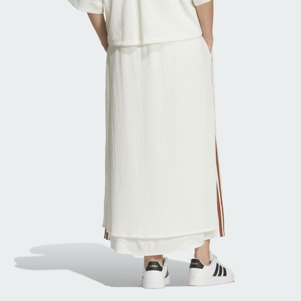 ホワイト SOFTLUX シアー レギュラーフィット スカート