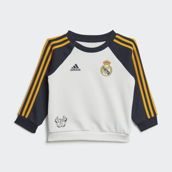 Branco Conjunto para Bebé do Real Madrid TA039