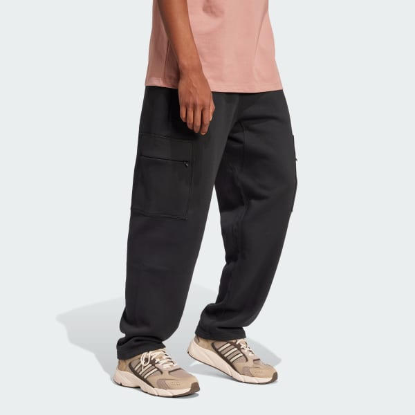 ALL SZN Fleece Graphic Loose Cargo Pants - Black | Free ALL SZN Fleece Graphic Loose Cargo Pants - Black | Free