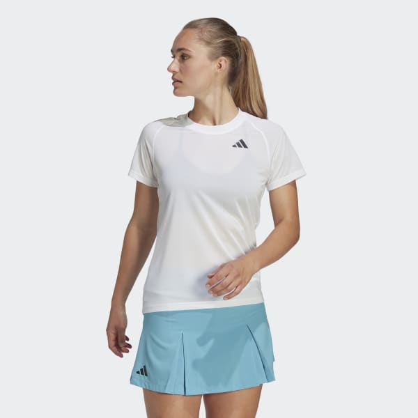 Hvit Club Tennis T-skjorte