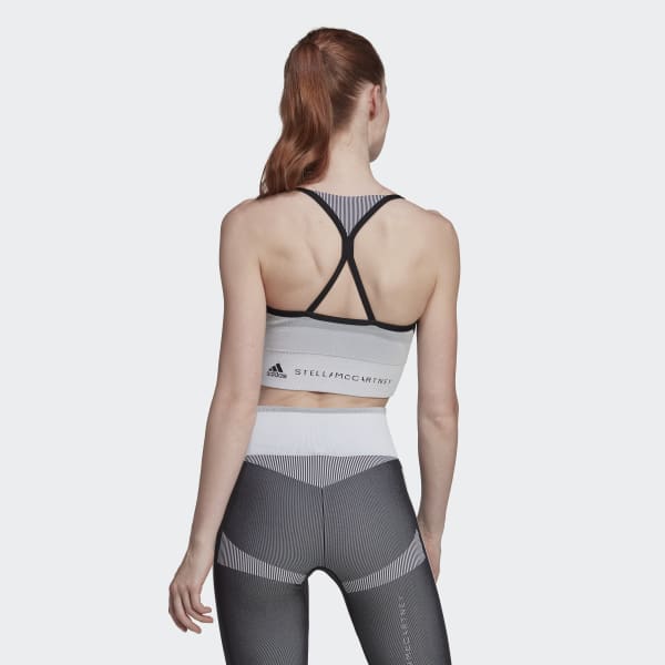 Zwart adidas by Stella McCartney TrueStrength Yoga Knit Light-Support Beha S3944