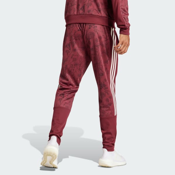 adidas FC Bayern LFSTLR Track Tracksuit Bottoms Burgundy adidas UK