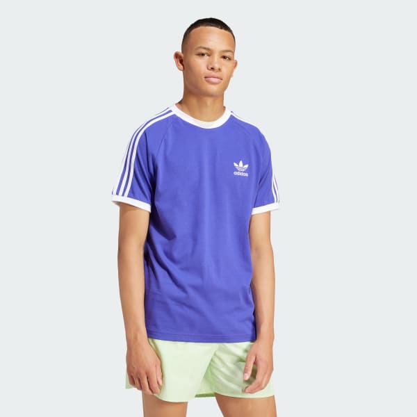 adidas Adicolor Classics 3 Stripes T shirt paars adidas Belgium
