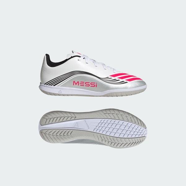 blanc Chaussure F50 Messi Club Indoor Enfants