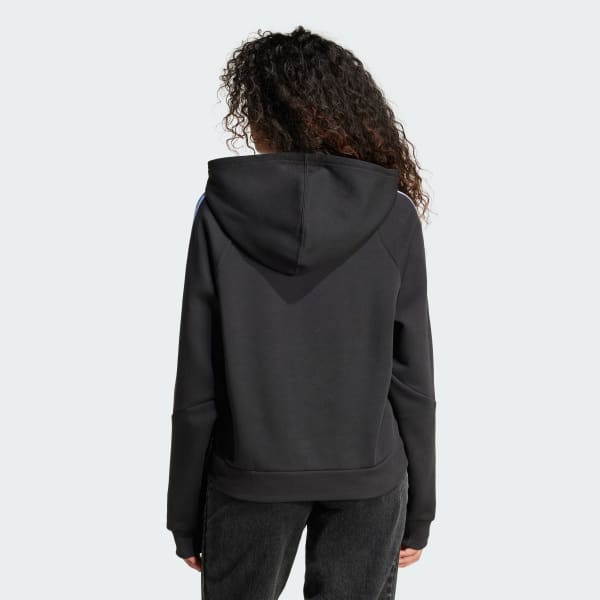 Black All Blacks Rugby Hooded Sweatshirt