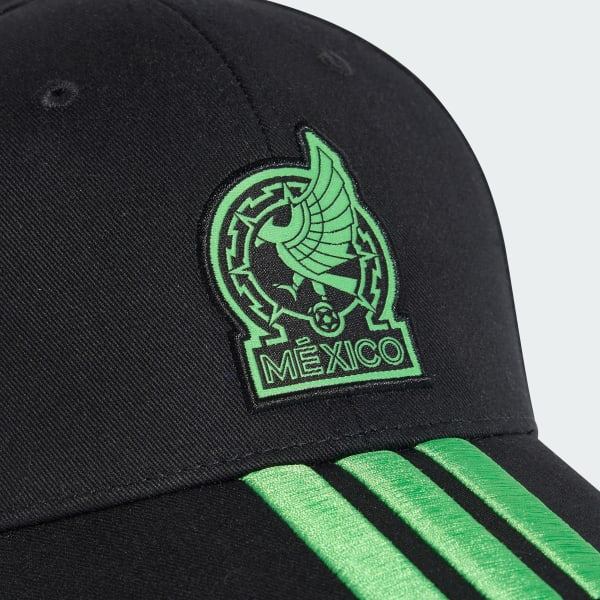Black Mexico 26 Baseball Cap With 3 Stripes