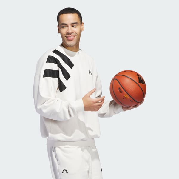 White Anthony Edwards 1 Foundation Crew Sweatshirt