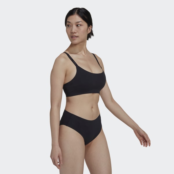 Czerń Active Micro-Flex Scoop Lounge Bra HPO55