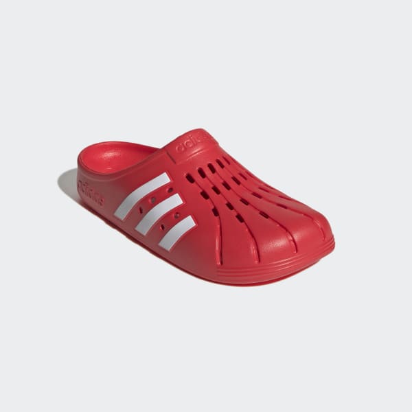 Red Adilette Clogs