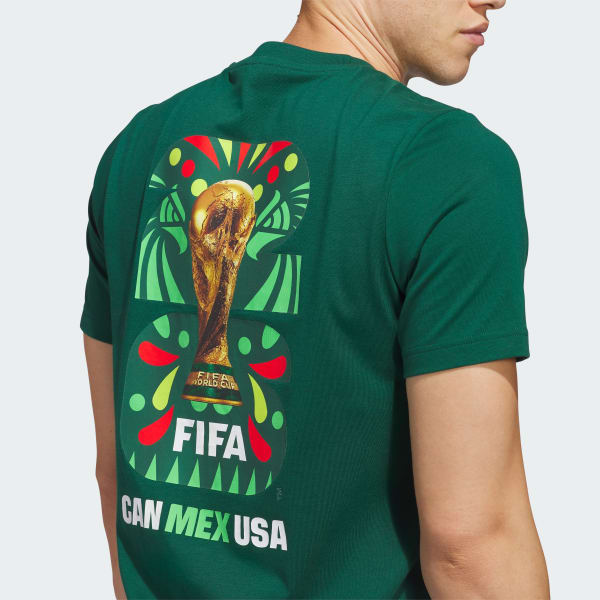 adidas WORLD CUP 26 MEXICO GRAPHIC T-SHIRT - Green | Free Shipping