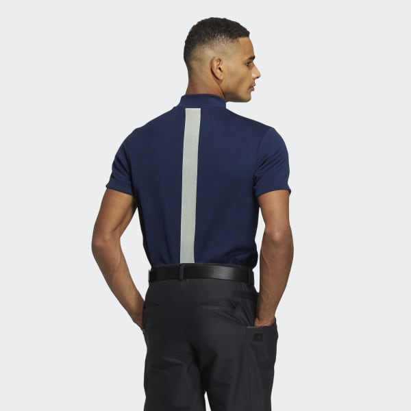 Blue AEROREADY 3-Bar Mock Neck Shirt MBI50