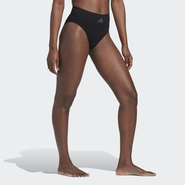 adidas Active Seamless Micro Stretch High Waist Thong Underwear - Black |  Women's Training | adidas US
