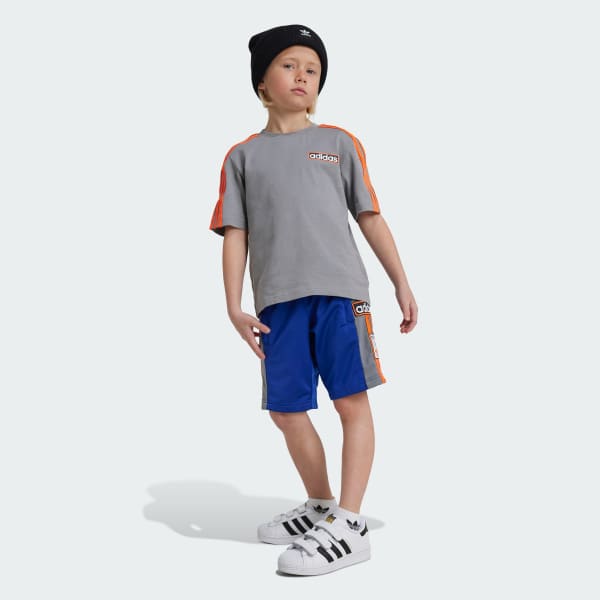 Xam Set Áo Thun Quần Short Trẻ Em