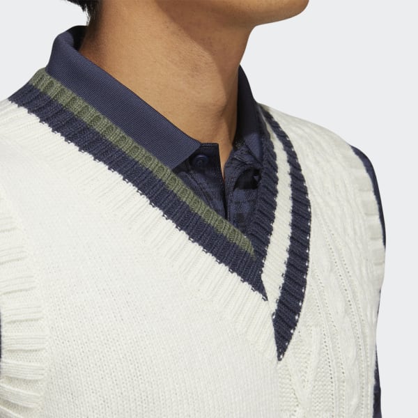 White Adicross Sweater Vest SX723